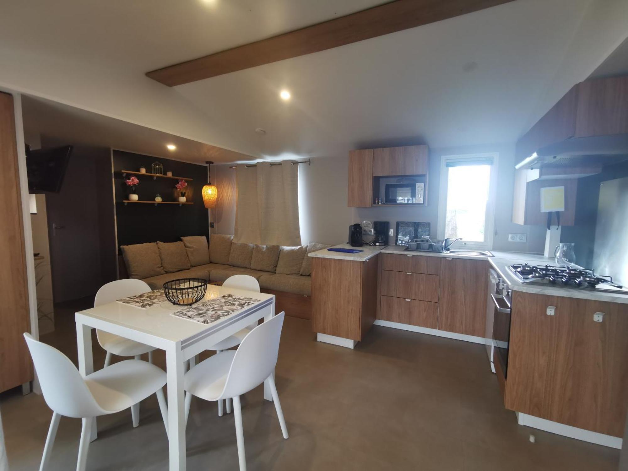 Mobilhome Vue Ocean La Costa Breizha Quiberon Eksteriør billede