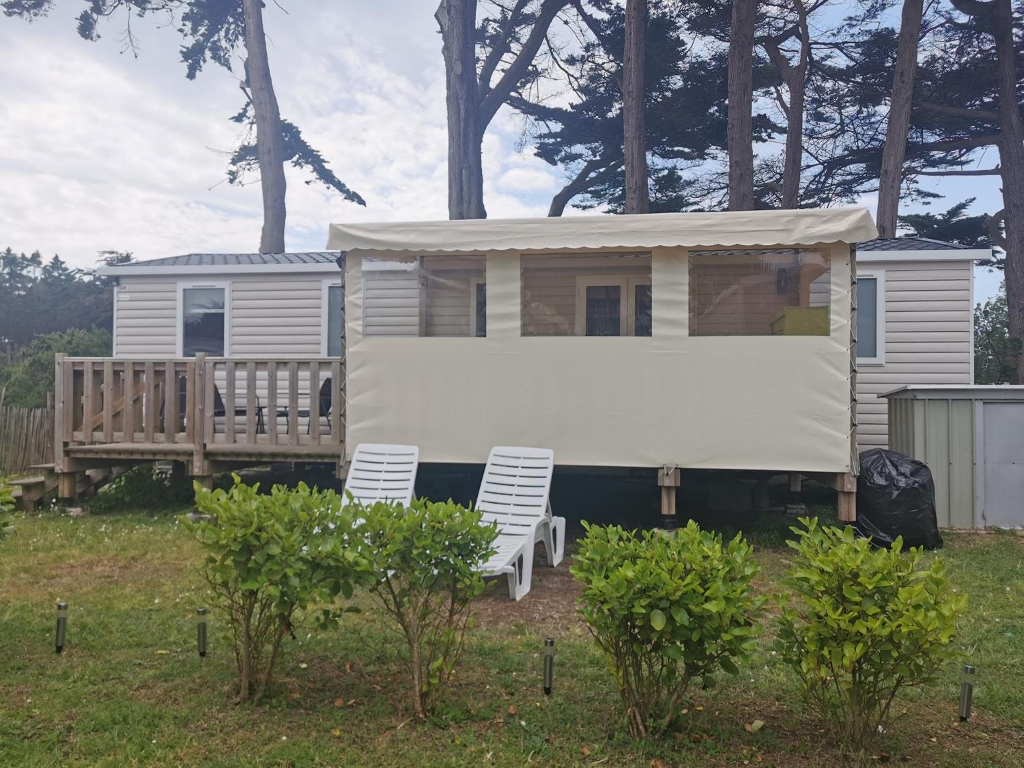 Mobilhome Vue Ocean La Costa Breizha Quiberon Eksteriør billede