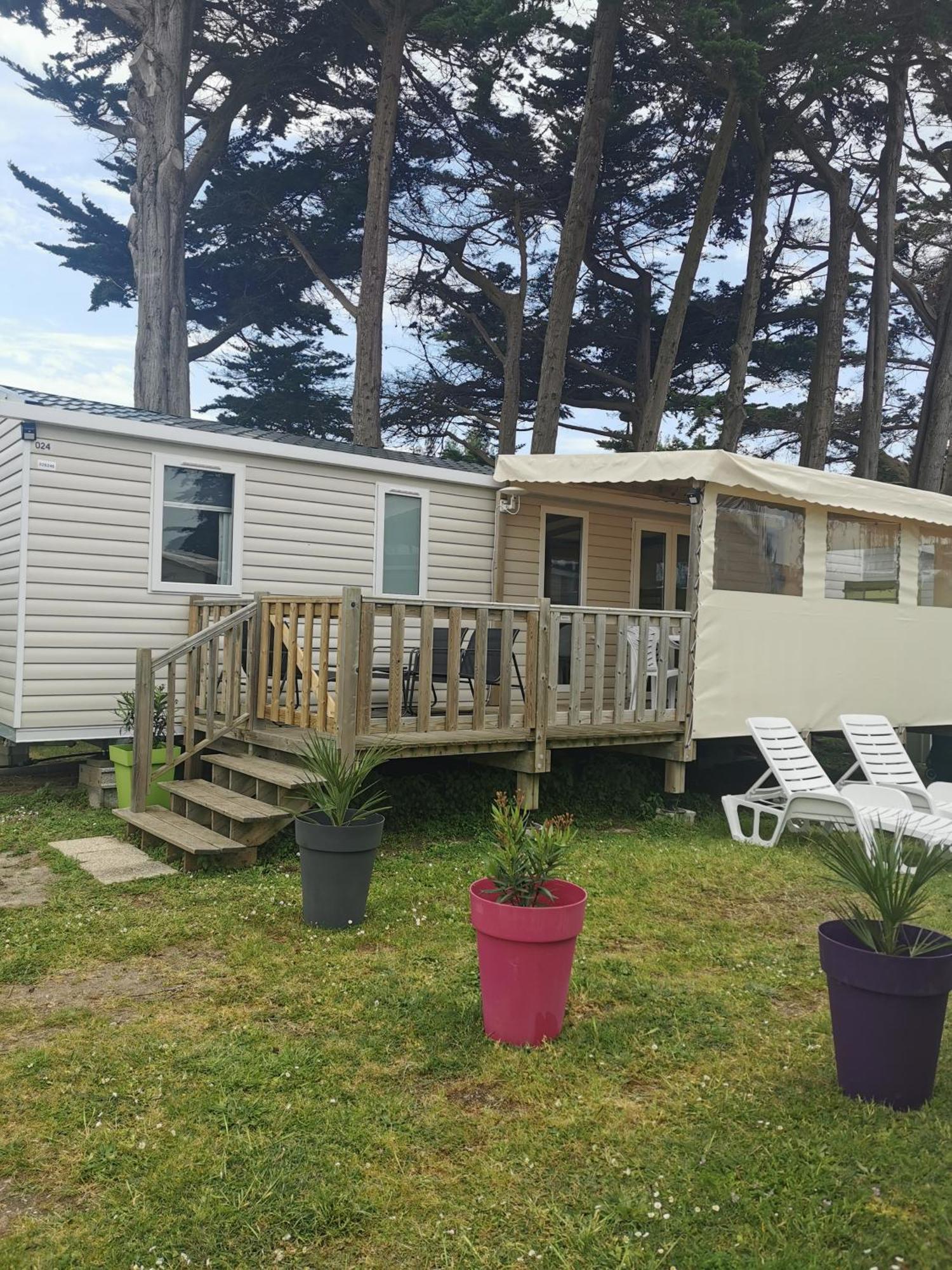 Mobilhome Vue Ocean La Costa Breizha Quiberon Eksteriør billede