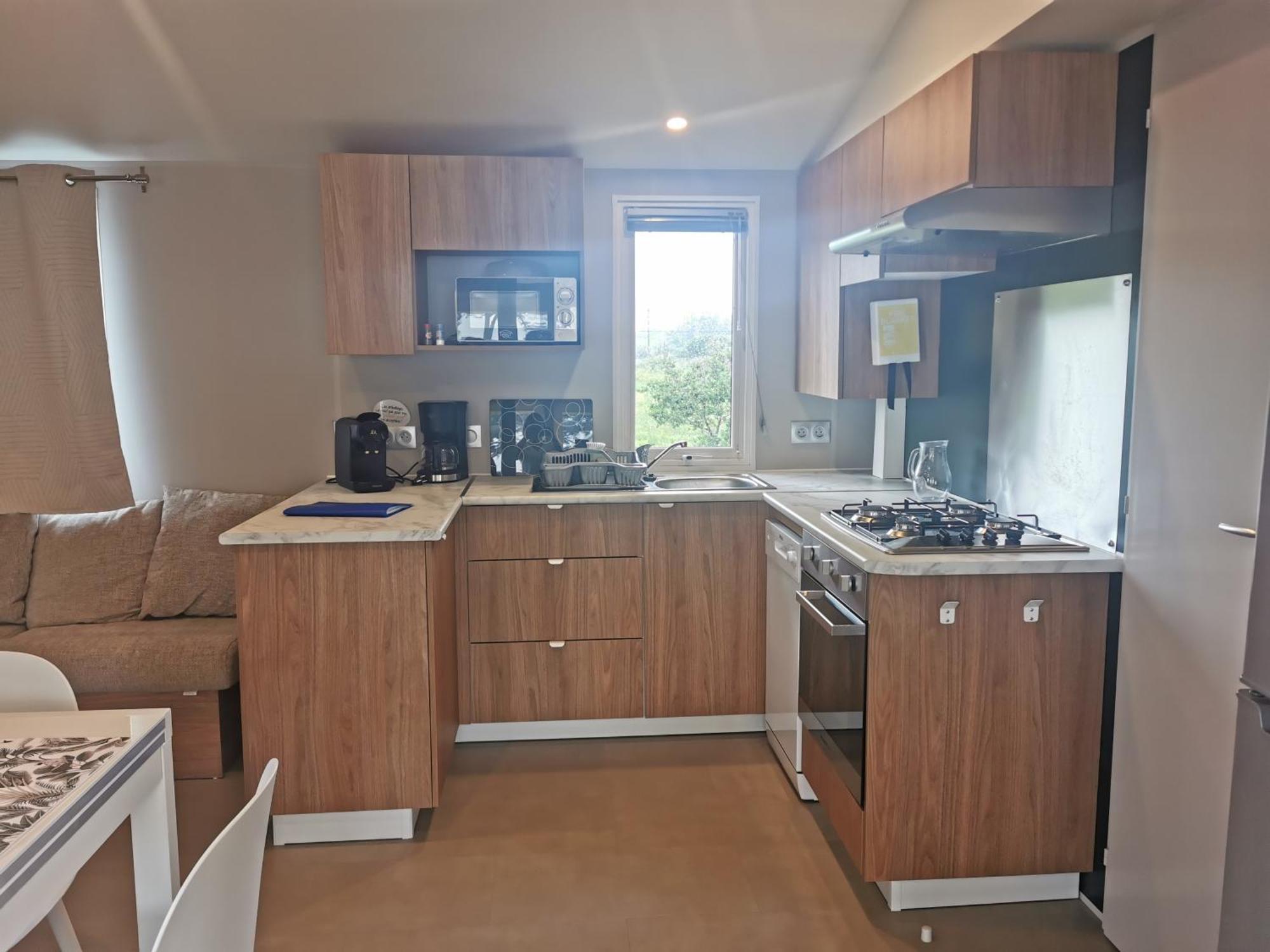 Mobilhome Vue Ocean La Costa Breizha Quiberon Eksteriør billede
