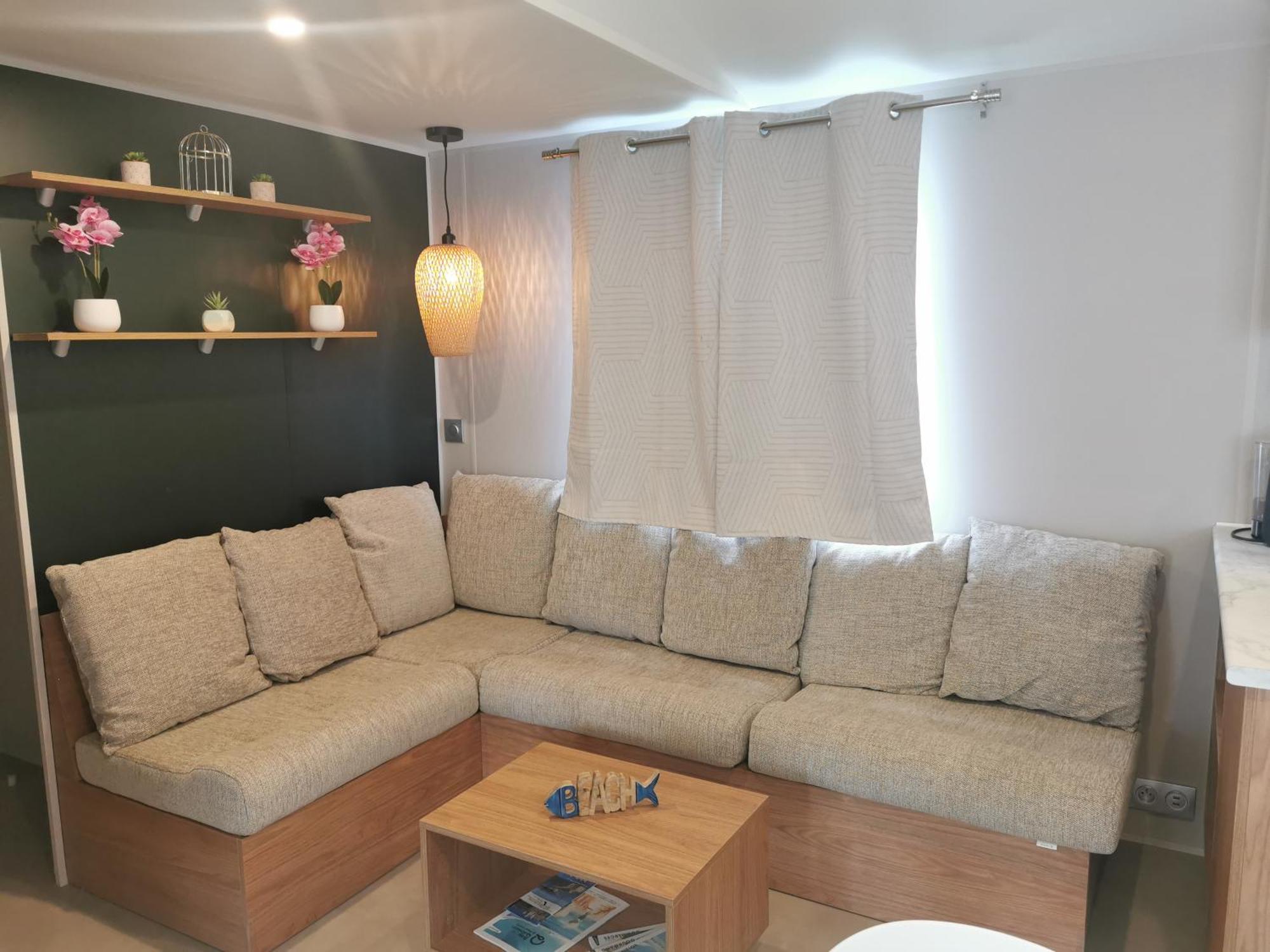 Mobilhome Vue Ocean La Costa Breizha Quiberon Eksteriør billede