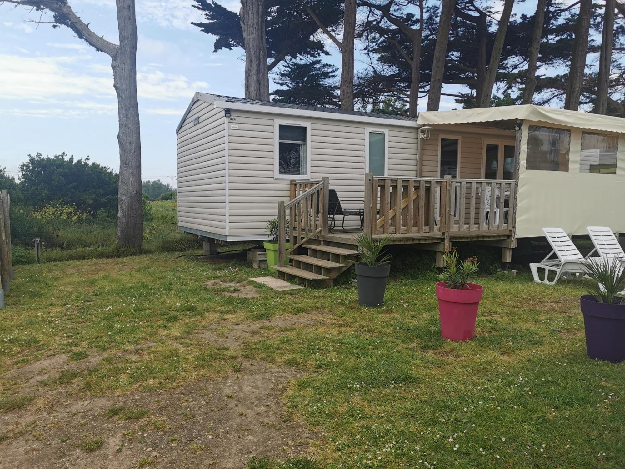Mobilhome Vue Ocean La Costa Breizha Quiberon Eksteriør billede
