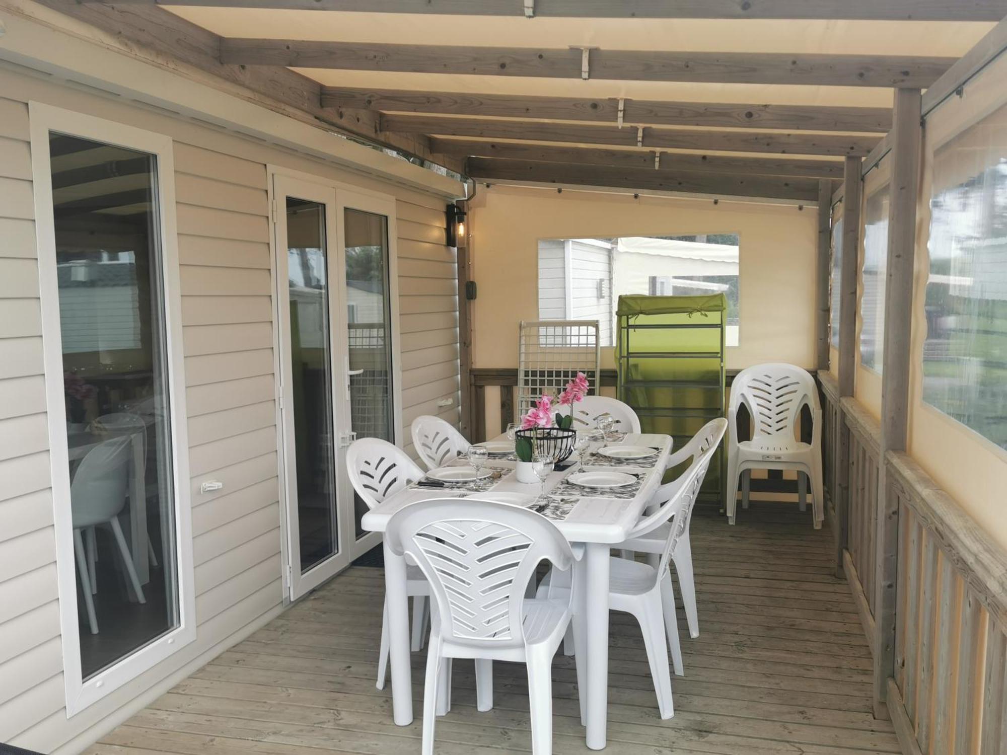 Mobilhome Vue Ocean La Costa Breizha Quiberon Eksteriør billede